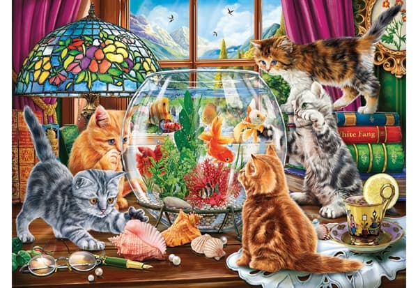 Kittens and Aquarium