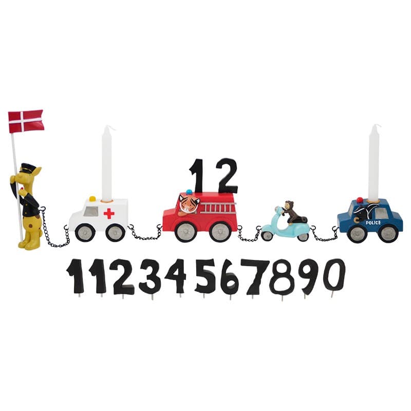 Kids By Friis Fødselsdagstog biler