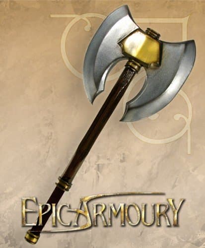 Doubleheaded Battle Axe â Epic Armoury â 85cm â Live Rollespils Ãkse
