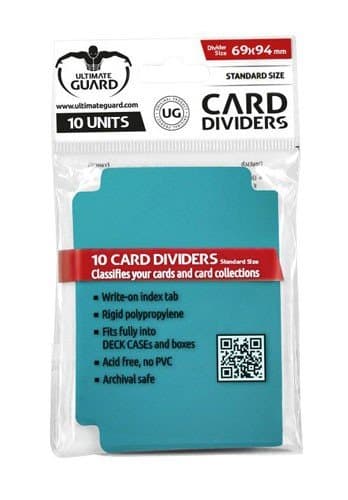 Ultimate Guard Card Dividers (Opdelere) Standard Size Petrol Blue (PetroleumsblÃ¥) (10)