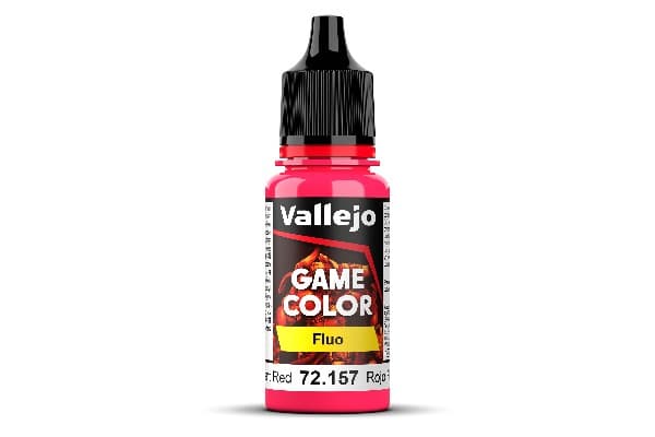 Vallejo Maling - Game Color: Fluorescent Red - 18ml