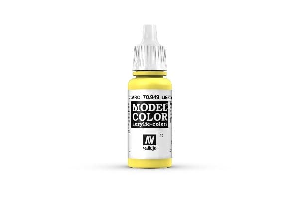 Vallejo Maling - Model Color: Light Yellow - 17ml