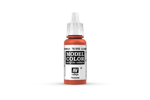 Vallejo Maling - Model Color: Clear Orange - 17ml