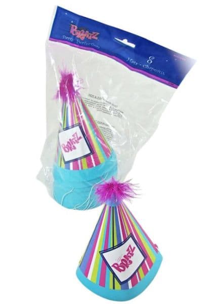 BRATZ - Candy Stripe Cone Hat - Birthday Party Decoration