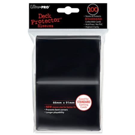 100 lommer - Ultra Pro - PRO-Gloss: Black (Sorte) (HÃ¸j kvalitet) - Sleeves #82691