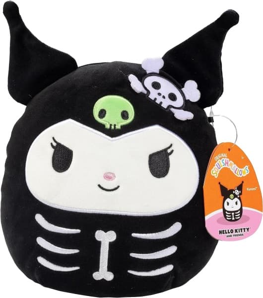 Sanrio - Hello Kitty and Friends: 2023 Halloween Squishmallow - Skeleton Kuromi - Plush/Bamse 20cm