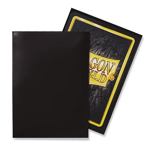 Dragon Shield Deck Protectors - Classic: Black (Sort) - 100 lommer - Dragonshield - Sleeves #AT-10002