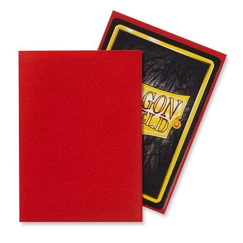 Dragon Shield Deck Protectors - Matte: Crimson - 100 lommer - Dragonshield - Sleeves #AT-11021