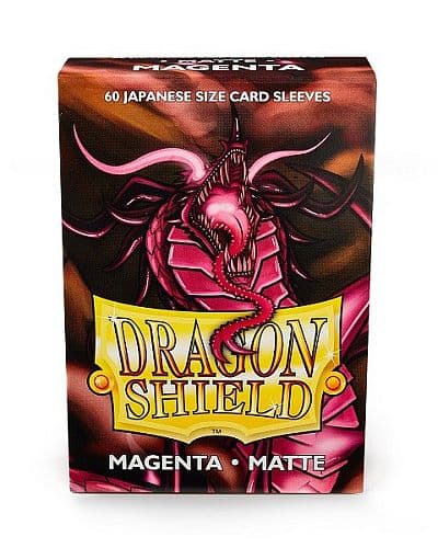 Dragon Shield Small/Japanese Size Deck Protectors - Matte: Magenta - 60 lommer - Dragonshield (Yugioh) - Sleeves #AT-11126