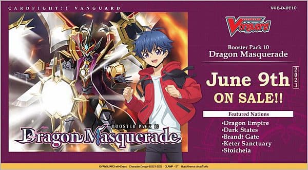 Cardfight!! Vanguard CCG D will+Dress Set 10: Dragon Masquerade Booster Pack - Engelsk
