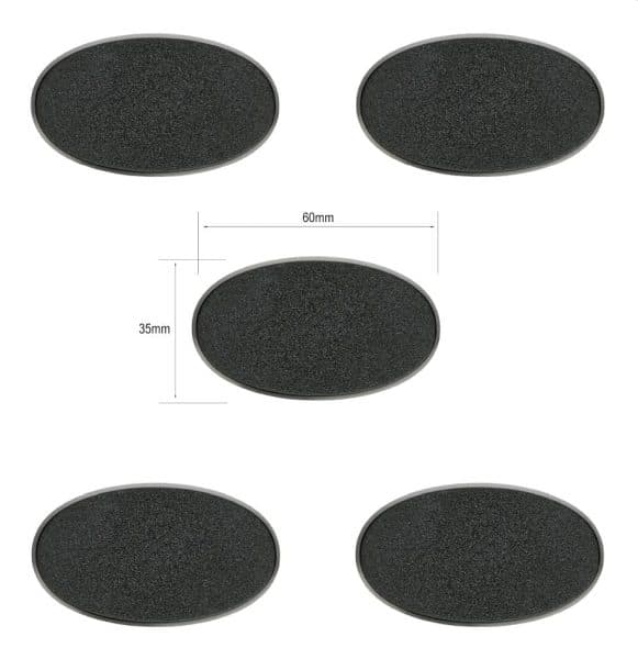 Baser - Citadel 60x35mm Oval Bases (x5) - 99079999006 DO
