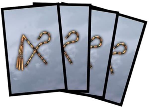 50 lommer! Kemet Blood & Sand: Divine Intervention - Deck Protector Sleeves