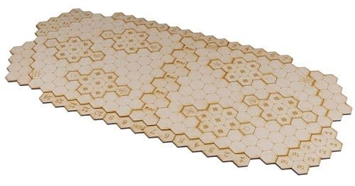 DreadBall - Accessories - Game board: Quadrant Zero Stadium - Customisable MDF Game Board (SpillebrÃ¦t)