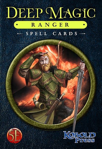 D&D 5.0/5e TilbehÃ¸r (3rd Party) - Deep Magic: Spell Cards: Ranger (Kobold Press)