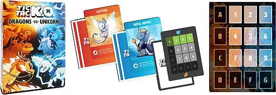 Tic Tac K.O: Dragons vs Unicorns - Card Game