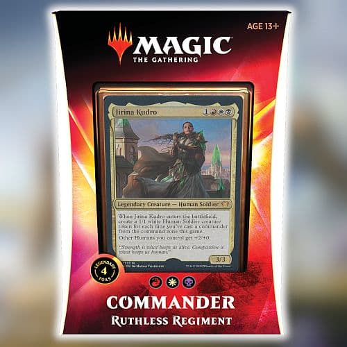 Magic Commander 2020 [EDH] (Ikoria: Lair of Behemoths) Multiplayer Deck: V1 - Ruthless Regiment (Jirina Kudro) - 100 kort