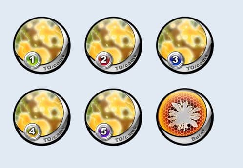 Tokens Pack TOCamo "Yellow" (6) - MAS-P00040