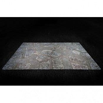 Kraken Wargames - Gaming Mat - Cobblestone City 2.0 - 44"x30" (112x76cm)