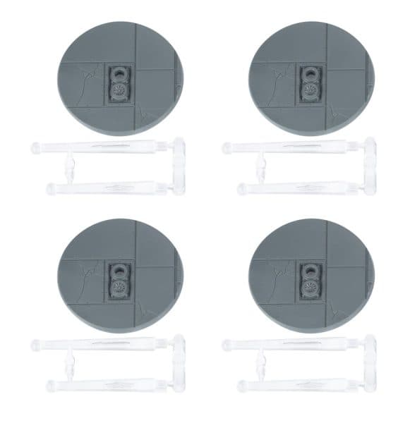 Legions Imperialis Baser - 40mm Round Flying Base Pack (4 Citadel-Baser) - 99222699004 DO