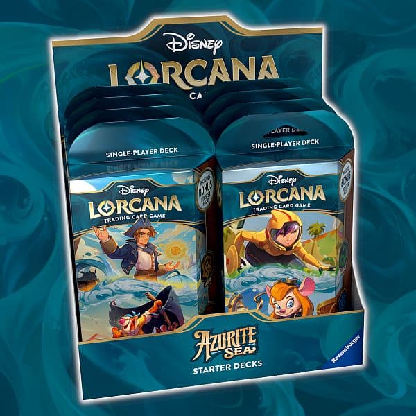Disney Lorcana TCG: Set 6 - Azurite Sea - Starter Deck Display (8 Decks)