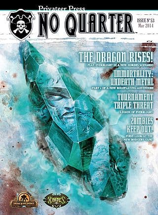 No Quarter Magazine Nr. 53 - Warmachine / Hordes (Privateer Press) Marts 2014 PIP-NQ53 *Crazy tilbud*