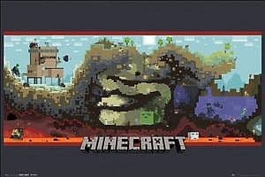 ! Super tilbud  Poster/Plakat - #16 Minecraft Underground - 61x91,5 cm