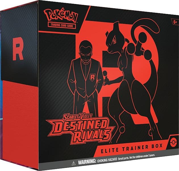 Pokemon Scarlet & Violet: Destined Rivals - Elite Trainer Box (Team Rocket's Wobbuffet) - Boks med 9 Boosters, Promokort & TilbehÃ¸r