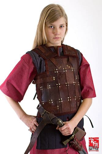 !Ready for Battle Fighter Leather Armour - Brown â Epic Armoury â Small â Live Rollespil