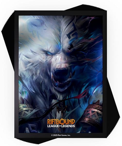 100 Lommer! Riftbound: League of Legends TCG: Set 01: Origins - Volibear - Deck Protector Art Sleeves