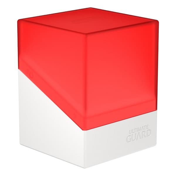 Ultimate Guard Boulder Deck Case (Deck Box) 100+ Standard Size Synergy Red/White