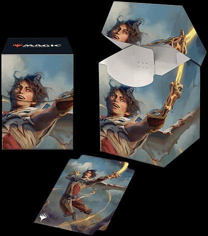 Deck Box 100+ - Magic - Wilds of Eldraine: V2 - Kellan, the Fae-Blooded (Adventure Frame) - Ultra Pro #38031