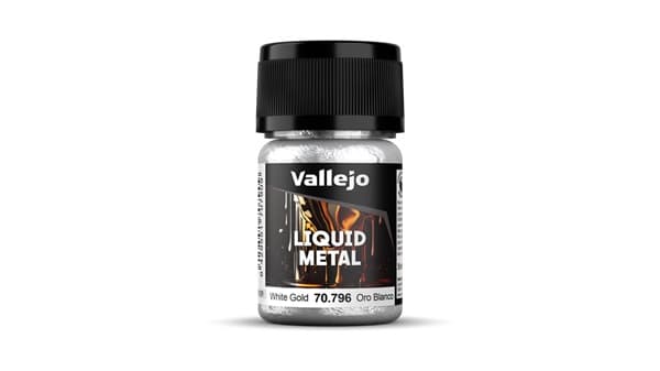 Vallejo Maling - Model Color: Liquid Gold - White Gold (Alcohol Based) - 35 ml.