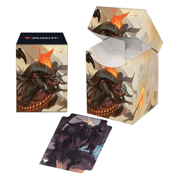 Deck Box 100+ - Magic - Outlaws of Thunder Junction: Key Art 6 - Rakdos, The Muscle - Ultra Pro #38369