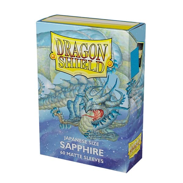 Dragon Shield Small/Japanese Size Deck Protectors - Matte: Sapphire - 60 lommer - Dragonshield - Sleeves #AT-11128
