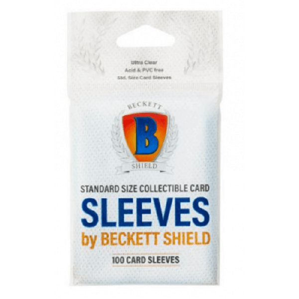 100 lommer - Beckett Shield Standard Card Sleeves (Til opbevaring i Top Loaders!) - Sleeves