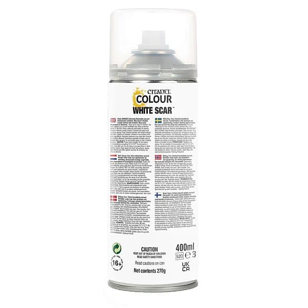 Citadel Primer Spray: White Scar (Contrast Undercoat) - 8020999910206