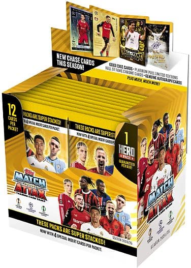 Topps Match Attax - Match Attax 2024/2025: UEFA Champions League - Booster Display (Box med 24 Pakker)
