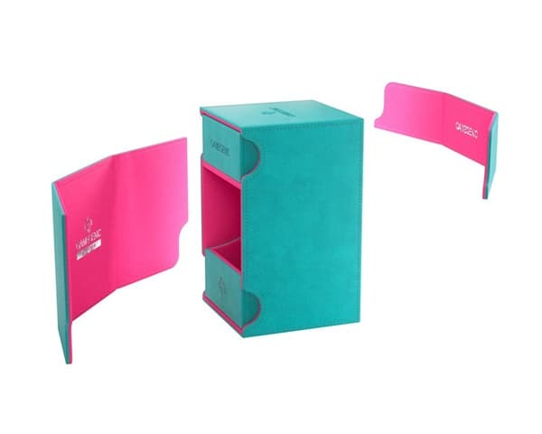 Gamegenic - Deck Box: Watchtower 100+ XL - Exclusive (Teal/Pink)