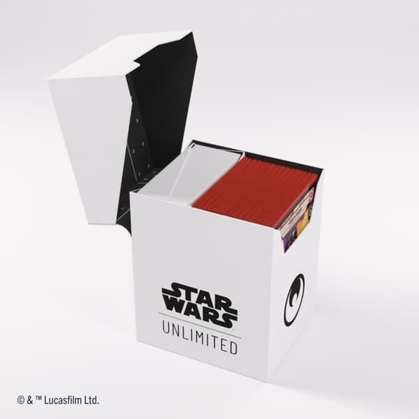 Gamegenic - Deck Box: Star Wars: Unlimited Soft Crate - White (Hvid)/Black (Sort)