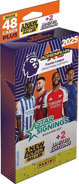 Panini Adrenalyn XL: Premier League 2024/2025 - Star Signings Booster Set (Deck) - Blister med 48 kort + Limited Edition