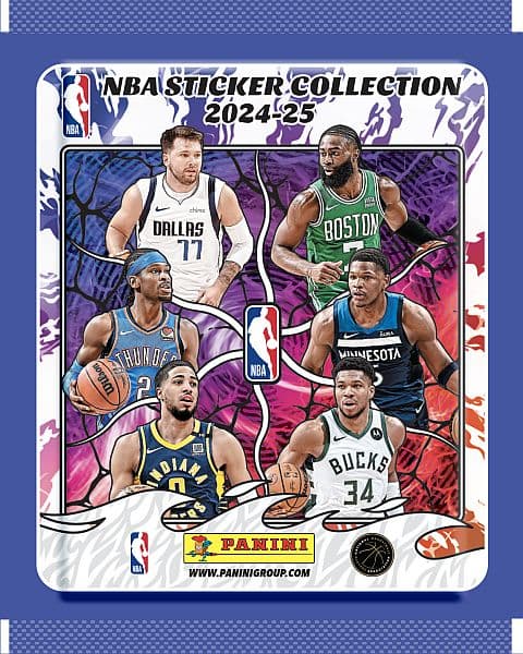 Panini NBA Sticker & Card Collection 2024-25 - Booster Pack (Pakke med Stickers & Kort)