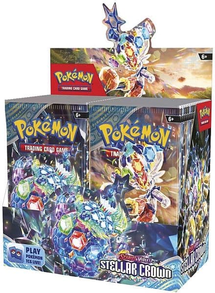 Pokemon Display (Booster Box) - SV07 - Scarlet & Violet: Stellar Crown - 36 Boosters