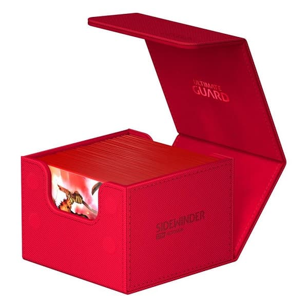 Ultimate Guard SideWinder Deck Case (Deck Box) 133+ Standard Size XenoSkin Monocolor Red (Rød)