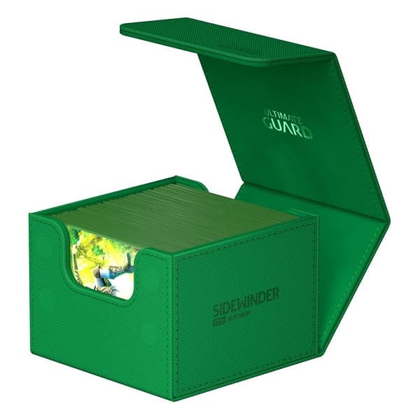 Ultimate Guard SideWinder Deck Case (Deck Box) 133+ Standard Size XenoSkin Monocolor Green (Grøn)
