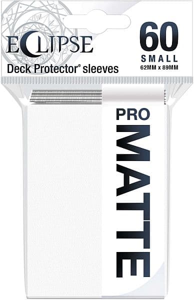 60 lommer - Ultra Pro - Eclipse SMALL (2021): Arctic White (Hvid) (Top kvalitet) - Pro-Matte/Non-Glare - Professional Sleeves #15636