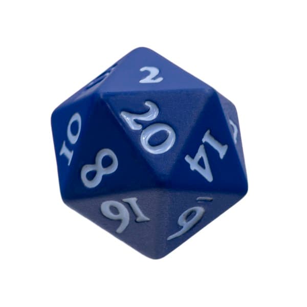 Dice - 2 x 20 sidede (D20) Terninger - Heavy Metal: Vivid Blue - Ultra Pro #15936