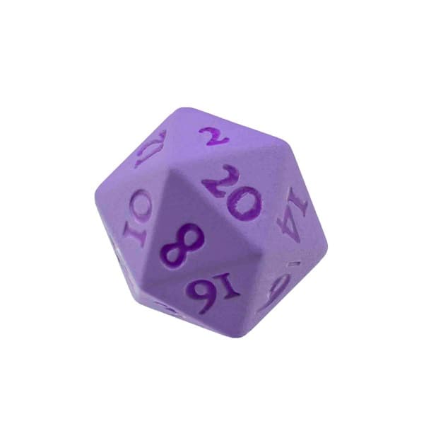 Dice - 2 x 20 sidede (D20) Terninger - Heavy Metal: Vivid Purple - Ultra Pro #15938