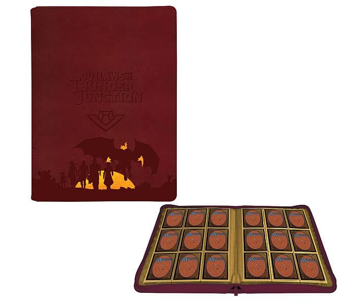 Mappe - Magic - Zippered Premium 9-Pocket Pro-Binder: Outlaws of Thunder Junction: Z - Set Symbol and Gang Silhouette - Ultra Pro #38373