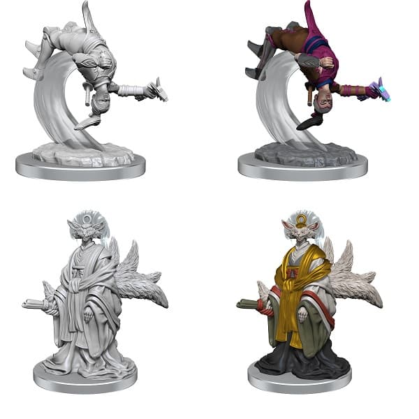 Magic: The Gathering Unpainted Magic Miniatures: Kotose & Light-Paws #WZK90505