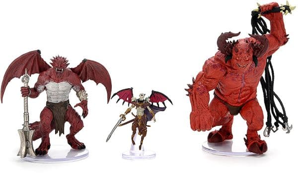 D&D - Fantasy Miniatures - Icons of the Realms: Archdevils - Hutijin, Moloch, and Titivilus